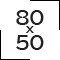 80 x 50 cm