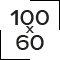 100 x 60 cm